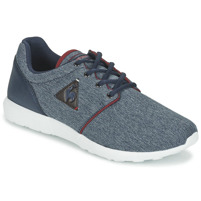 Le Coq Sportif Dynacomf 2 Tones Bleu / Rouge Chaussures Baskets Basses Homme